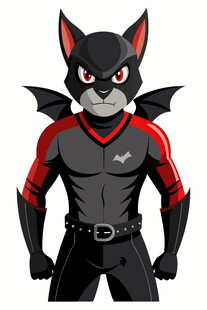 黑猫超级英雄形象