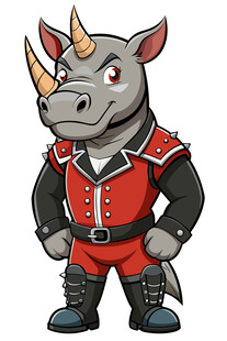 犀牛战士卡通形象