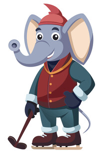 大象高尔夫球手