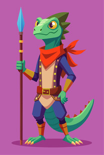 持矛蜥蜴勇士