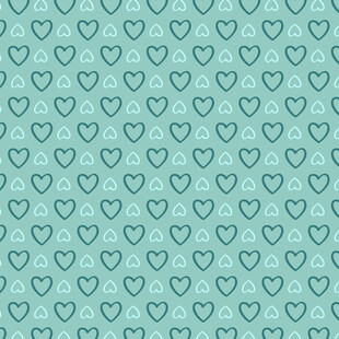 浅蓝色心形图案背景