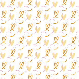 爱心线条图案背景