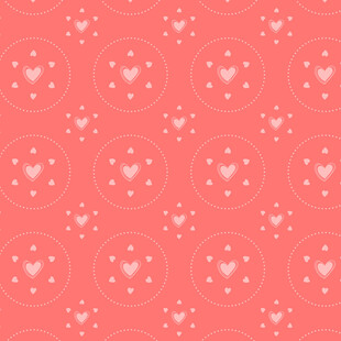 粉色爱心星星图案背景
