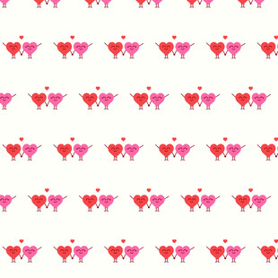 爱心图案无缝背景