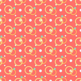 橙色水果波点图案背景