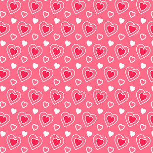 粉色爱心图案背景