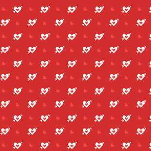 红色底白色猫咪图案背景