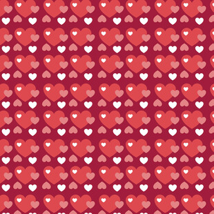 红色爱心图案背景纹理