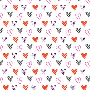爱心图案无缝背景