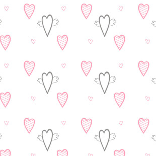 粉色爱心图案背景纹理