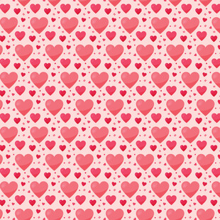 粉色爱心无缝图案背景