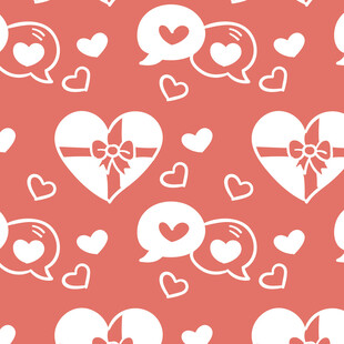 爱心图案背景 