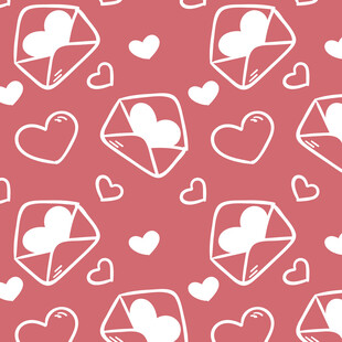 粉色爱心钻石图案背景