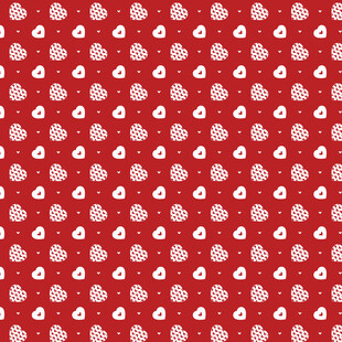 红色爱心图案背景纹理