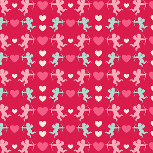 粉色爱心图案背景纹理