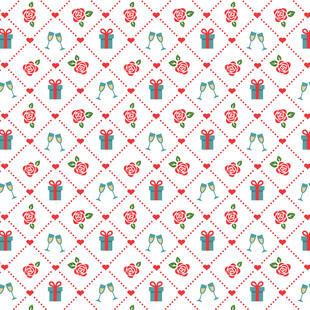 草莓图案无缝背景图