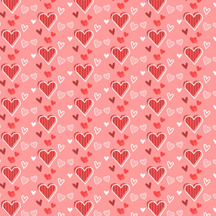 粉色爱心浪漫图案背景