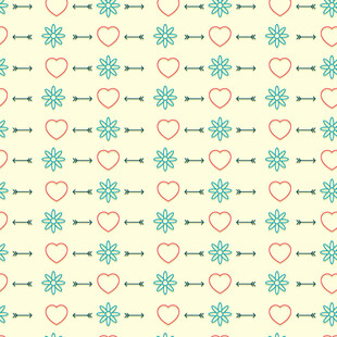 爱心雪花图案背景纹理