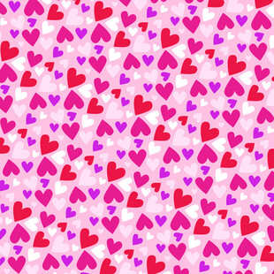 粉色爱心图案背景