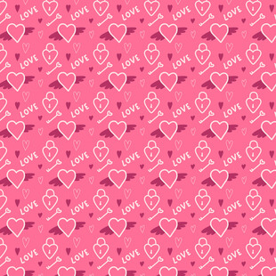 粉色爱心图案背景