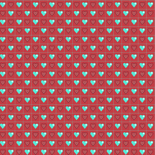红色爱心图案纹理背景