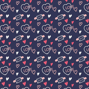 爱心图案背景纹理