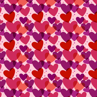 心形图案无缝背景纹理