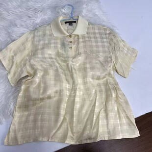 复古格子短袖衬衫展示