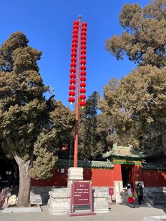北京天坛祈年殿旁高香景观