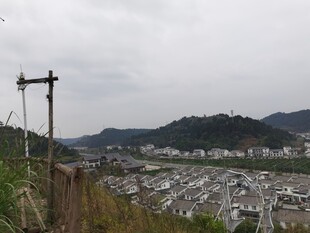 山间村落俯瞰景