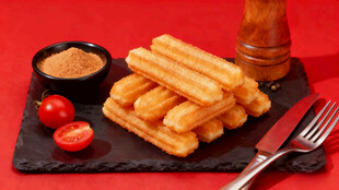 美味西班牙油条配蘸酱