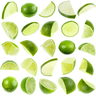 青柠切片散落画面