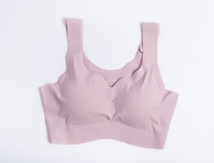 浅粉色女士运动内衣