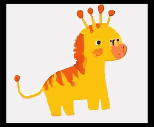 可爱长颈鹿卡通形象