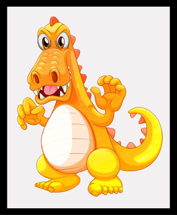 可爱卡通小恐龙形象