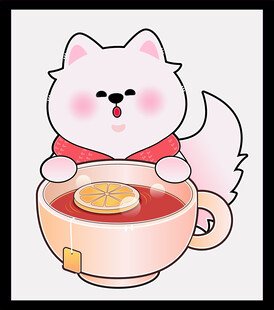 茶杯中的可爱猫咪