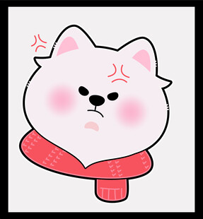 戴围巾的可爱生气小猫咪