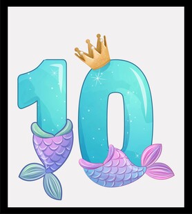 美人鱼主题岁生日装饰