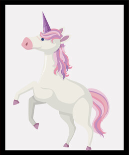 可爱独角兽跃起