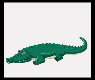 卡通鳄鱼形象
