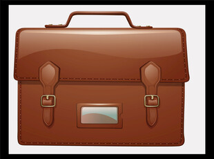 复古棕色行李箱