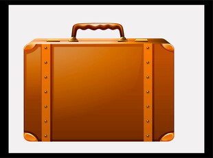 蓝色简约单肩皮包