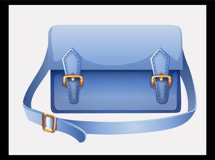 橙色可爱手提行李箱