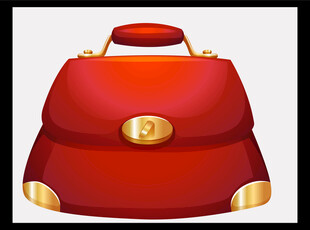 红色手提包精致时尚