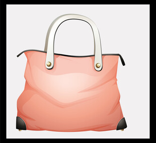 粉色时尚手提包