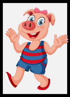 快乐小猪欢快起舞