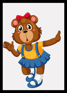 跳舞的小熊女孩