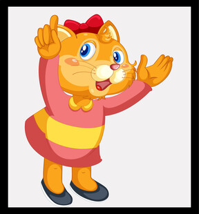 可爱猫咪欢快舞动