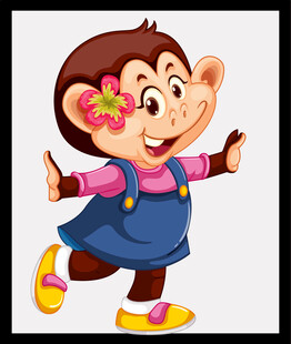 跳舞的可爱小猴子