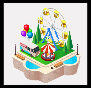 游乐园微缩景观